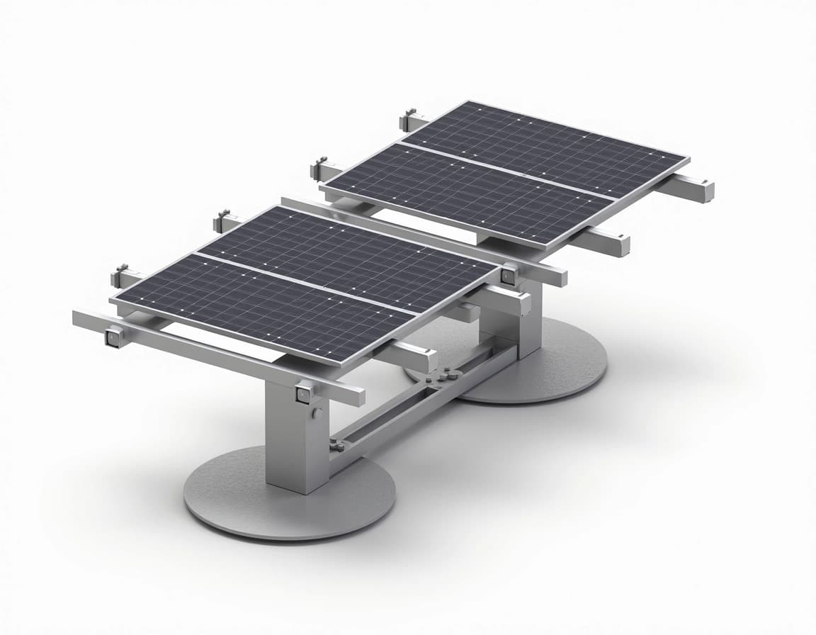 Create an illustration of a modular energy coll | NoMoreCopyright