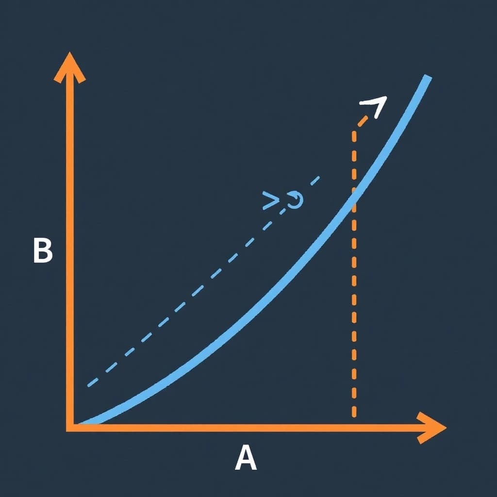 Create a graph with a vertical axis labeled A | NoMoreCopyright