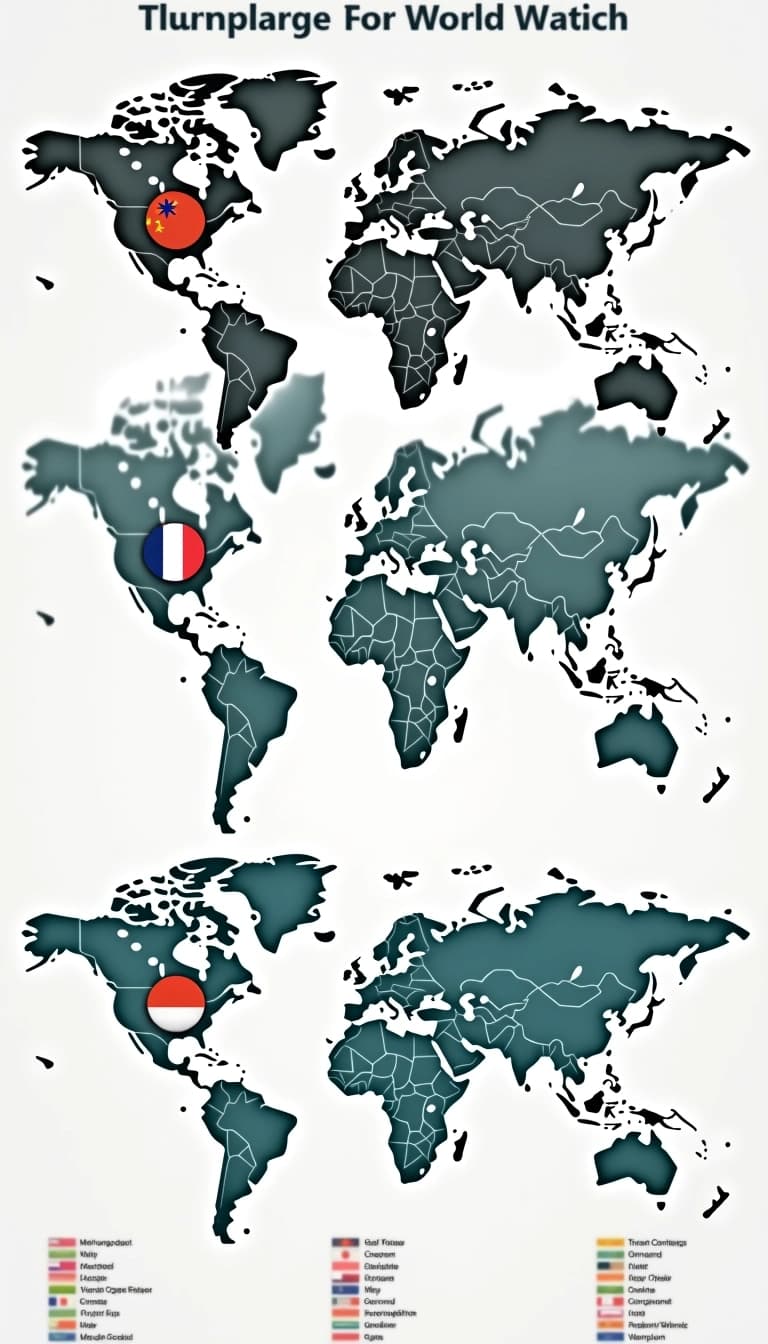 Create a design featuring a world map with circ | NoMoreCopyright