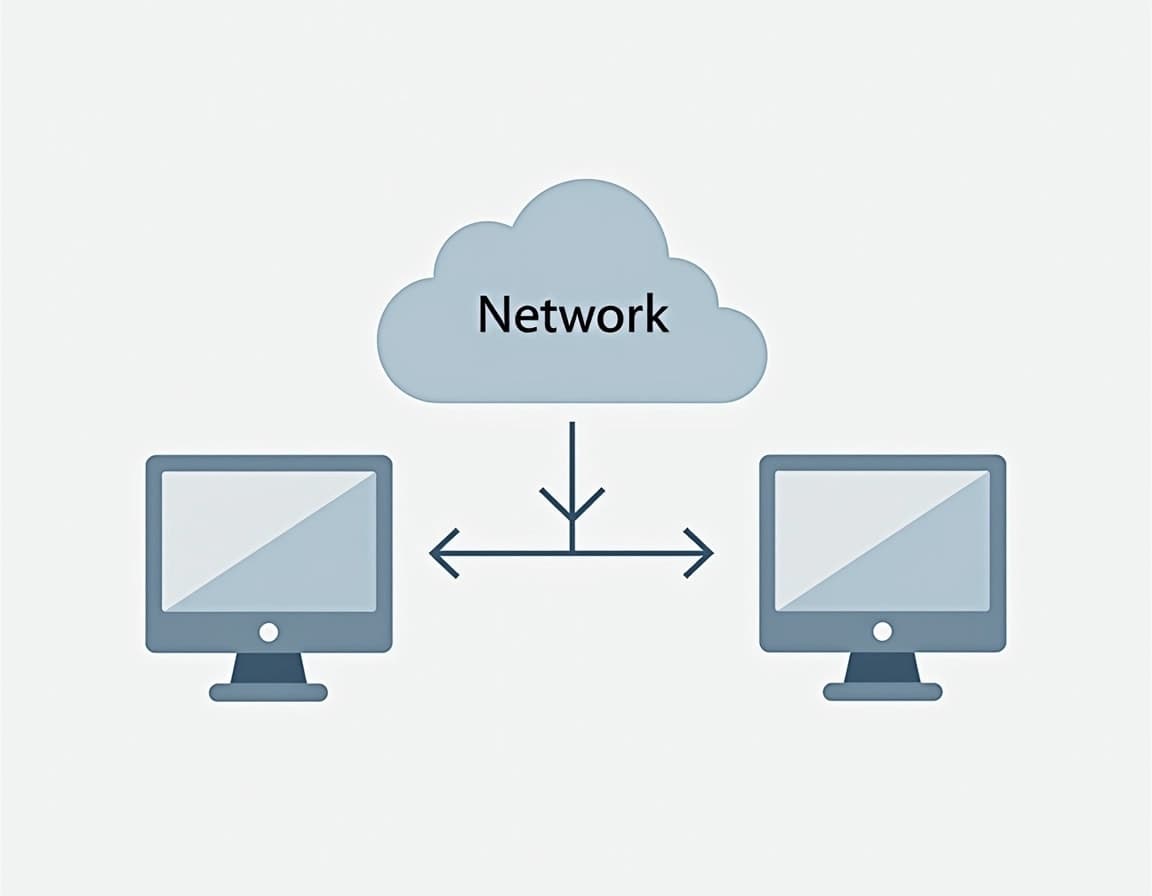Create a diagram featuring a cloud labeled Net | NoMoreCopyright