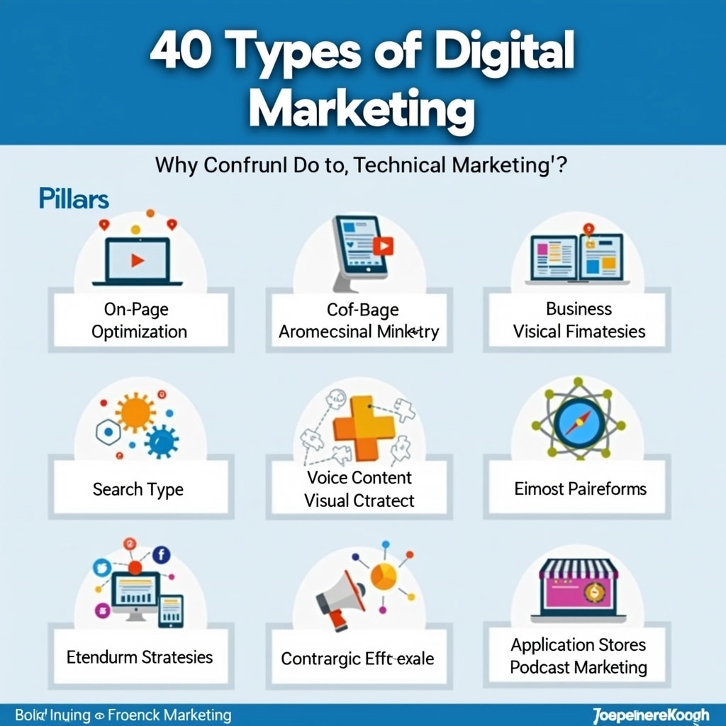 40 Types of Digital Marketing Pillars | NoMoreCopyright