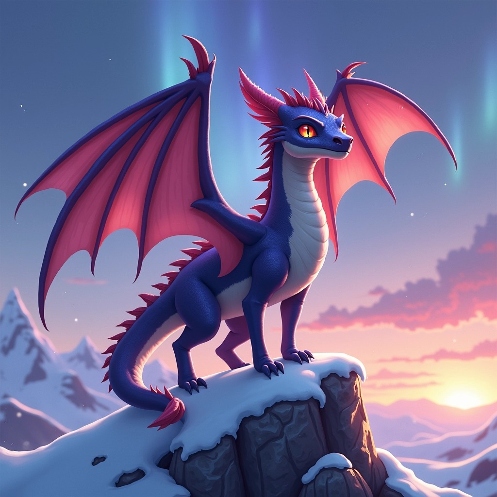 Realistic Purple Dragon Images | Free AI Generated Art