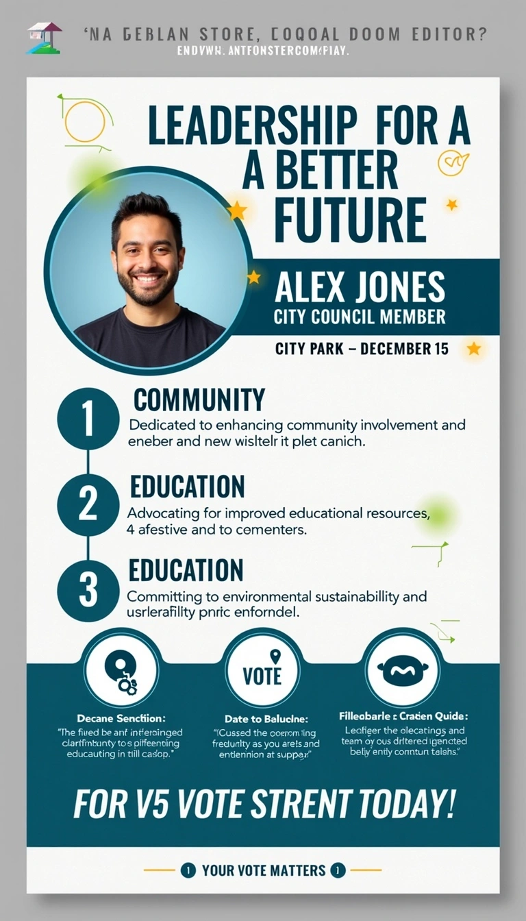 Leaflet Election Layout Design Template Images | Free AI ...