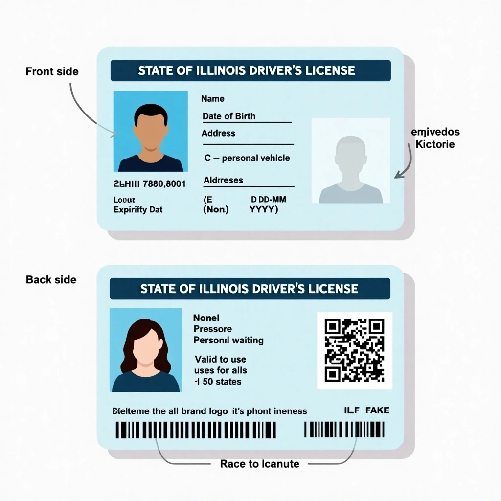 Il Driver's License Example Editable Blank California Driver S License Template Image...