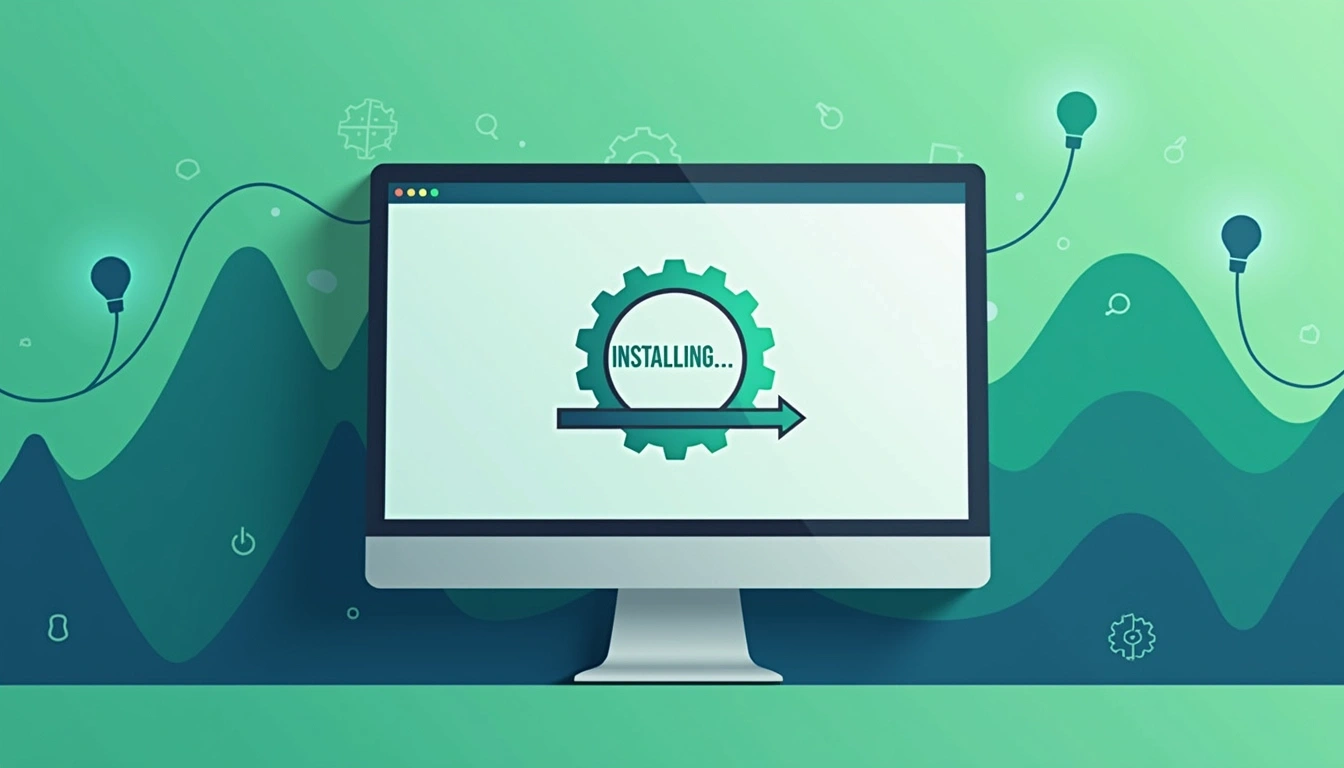 Create an image featuring a desktop monitor dis | NoMoreCopyright