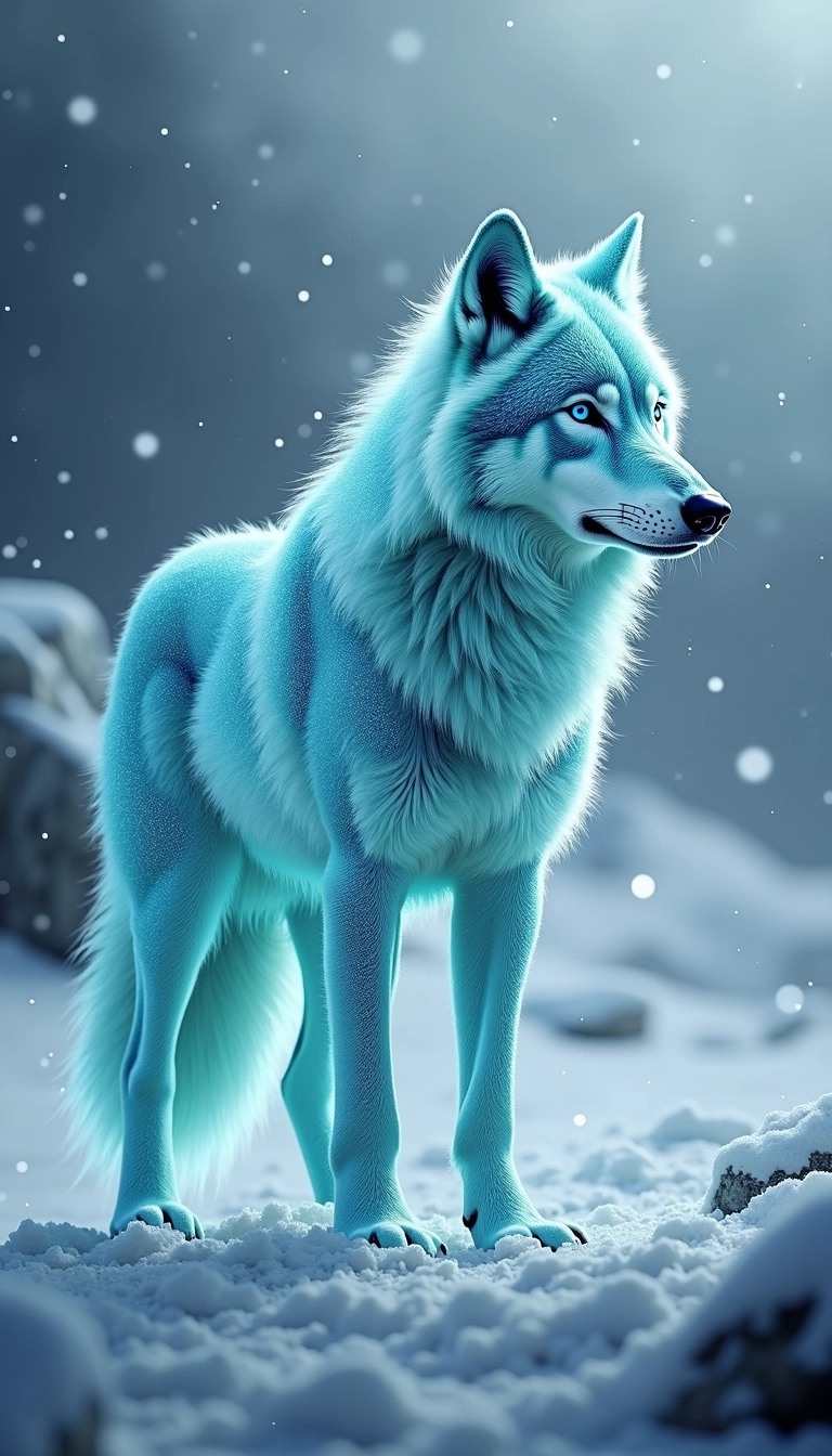 High Resolution Black Wolf Wallpaper Images | Free AI Gen...