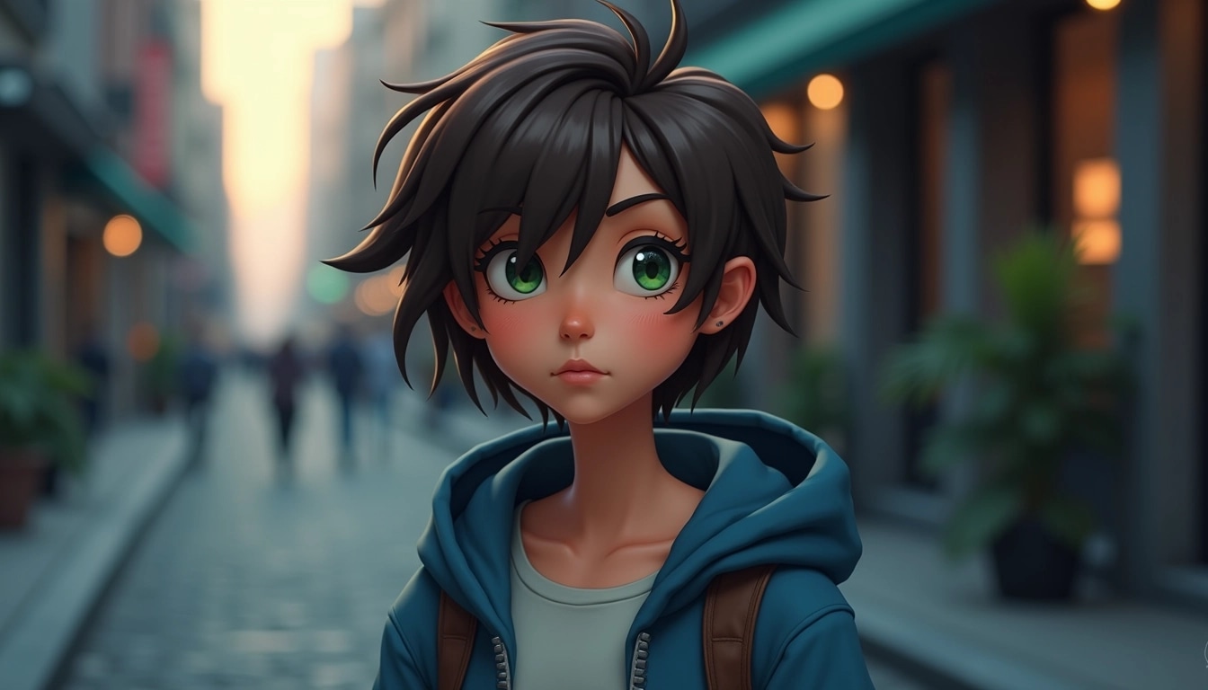 Create an image of a character with slightly lo | NoMoreCopyright