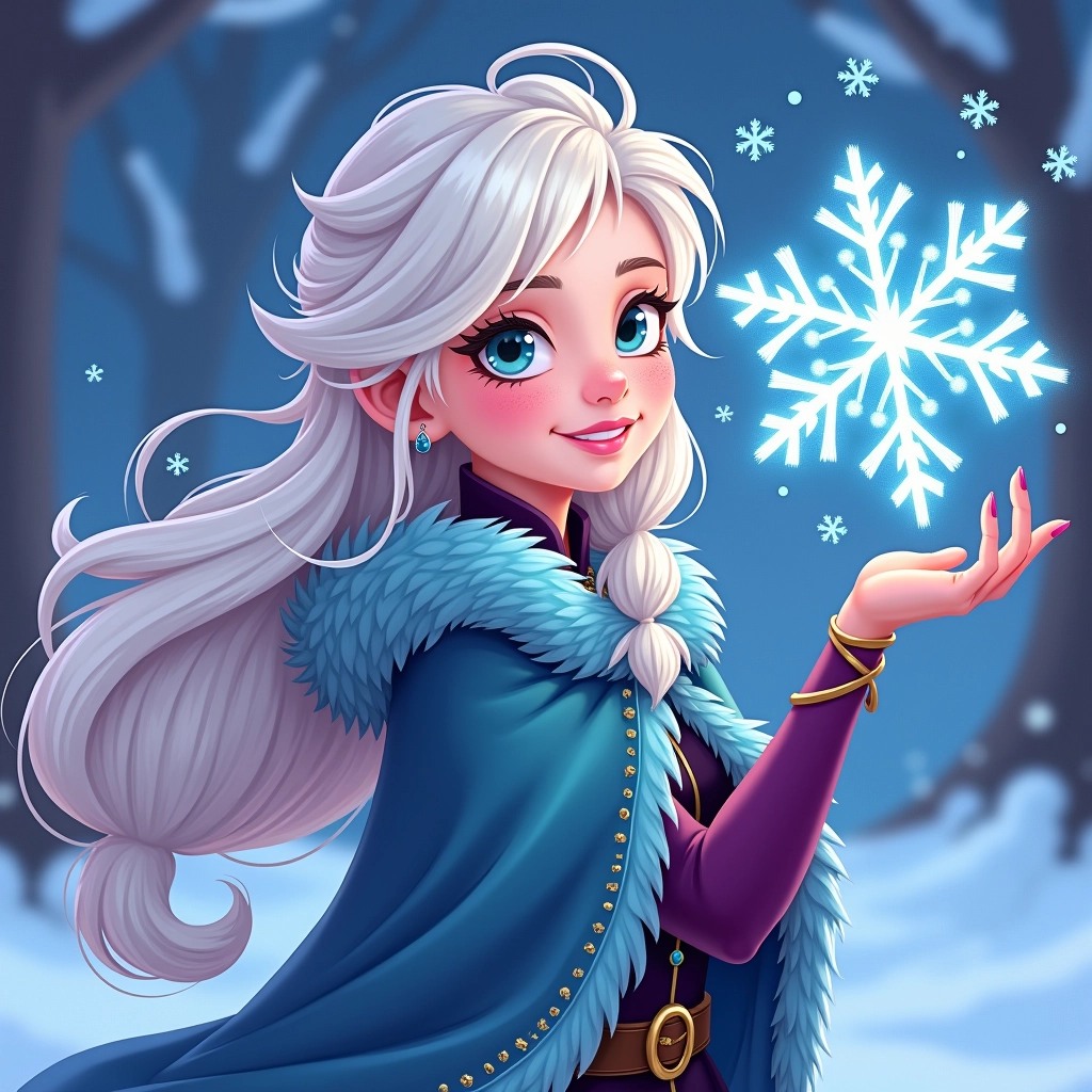 Snowflake Expression Snowflake Clipart Outline Images | Free AI Generated Art