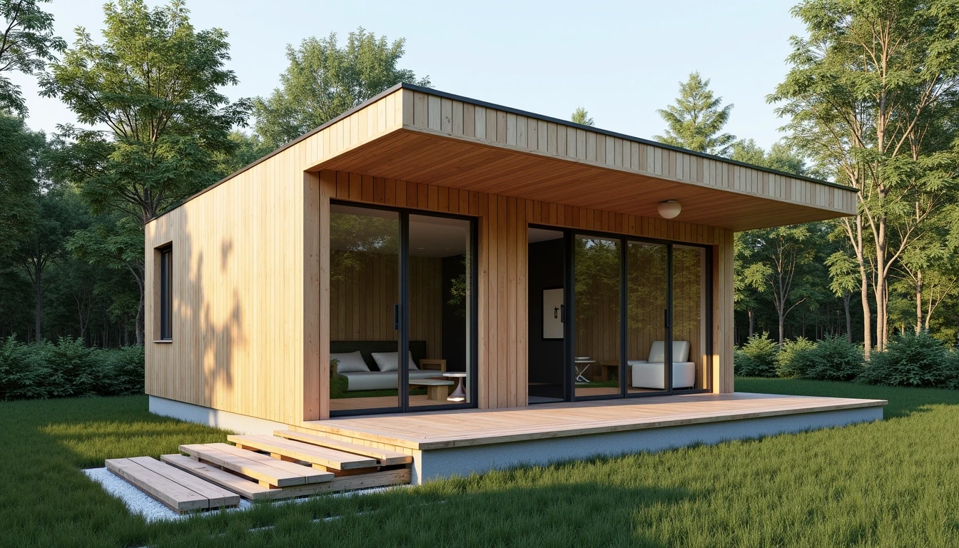 Design a small cabin structure with the followi | NoMoreCopyright