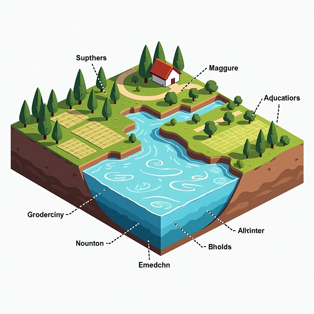 Create a diagram that illustrates a landscape d | NoMoreCopyright