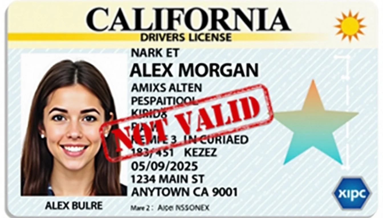 Blank California Drivers License Template Images | Free A...