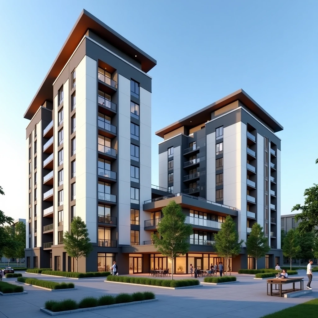 Modern Apartment Building Images | Free AI Generated Art
