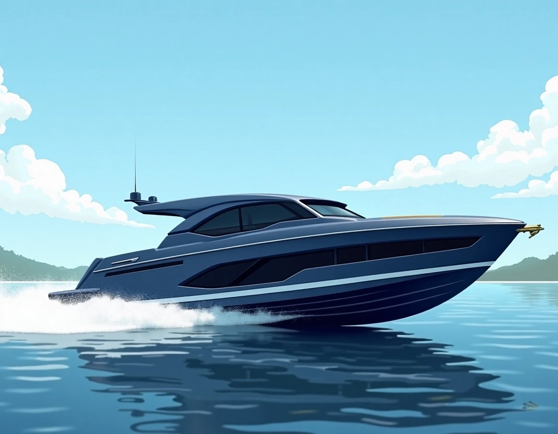 Color Motor Bot Speedboat Clipart Images | Free AI Generated Art