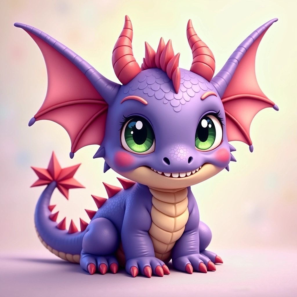 Realistic Purple Dragon Images | Free AI Generated Art