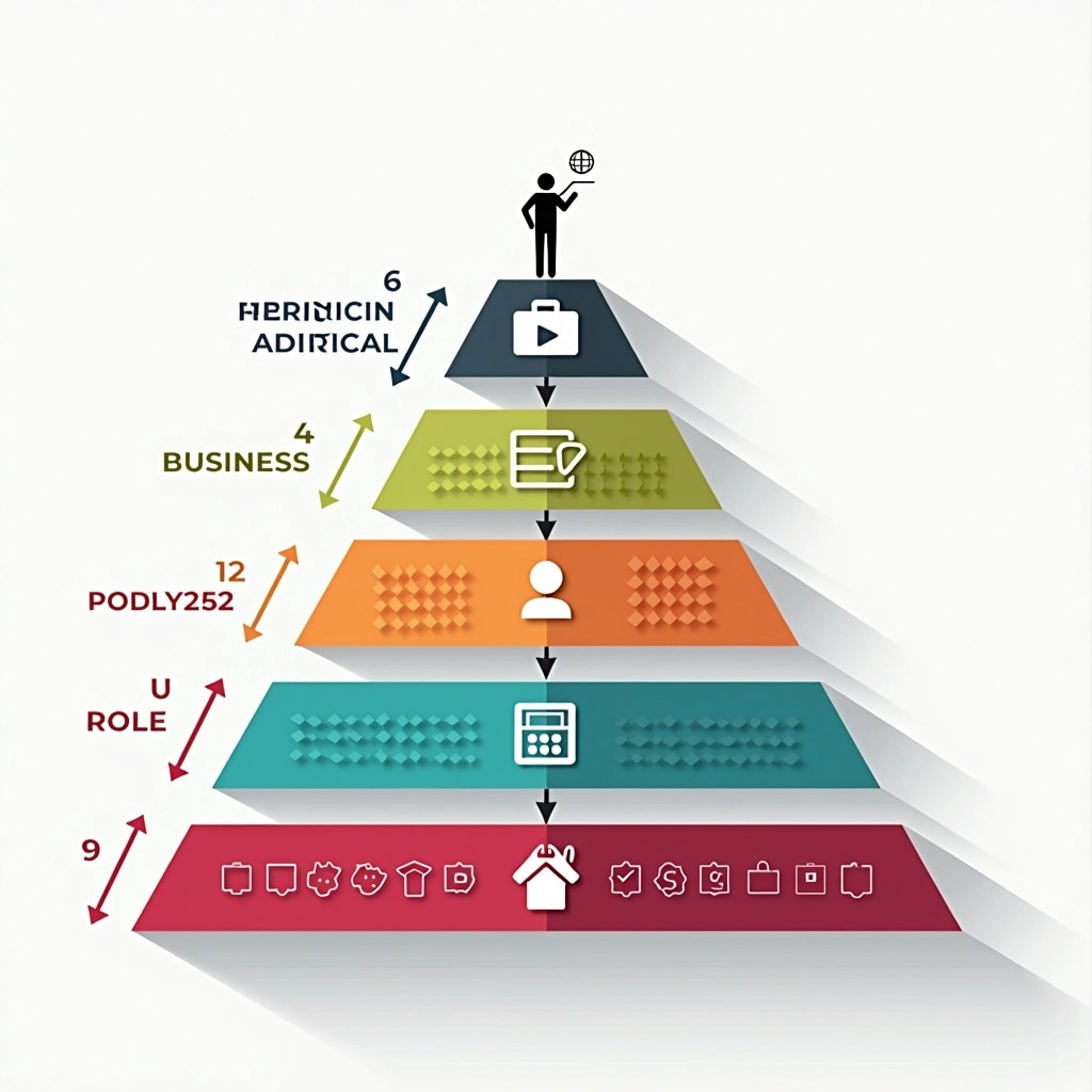 Pyramid Teir Ranking Create a pyramid diagram with five tiers | NoMoreCopyright