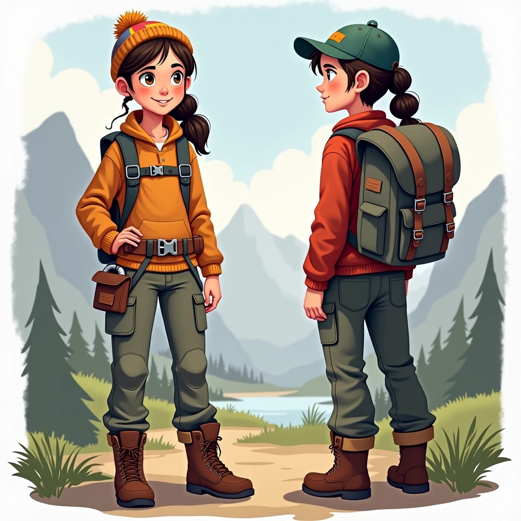 Design a character resembling a young adventure | NoMoreCopyright