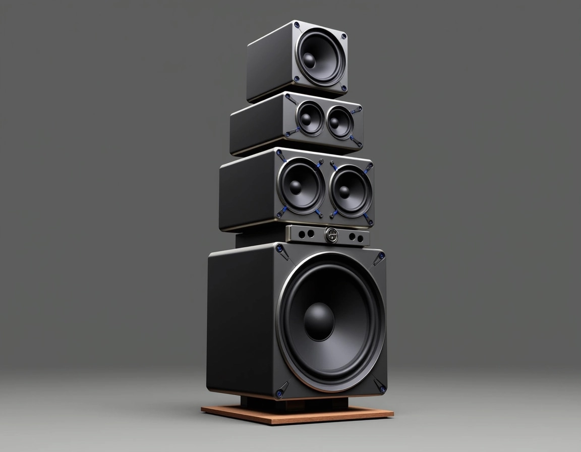 Design a speaker stack with the following featu | NoMoreCopyright