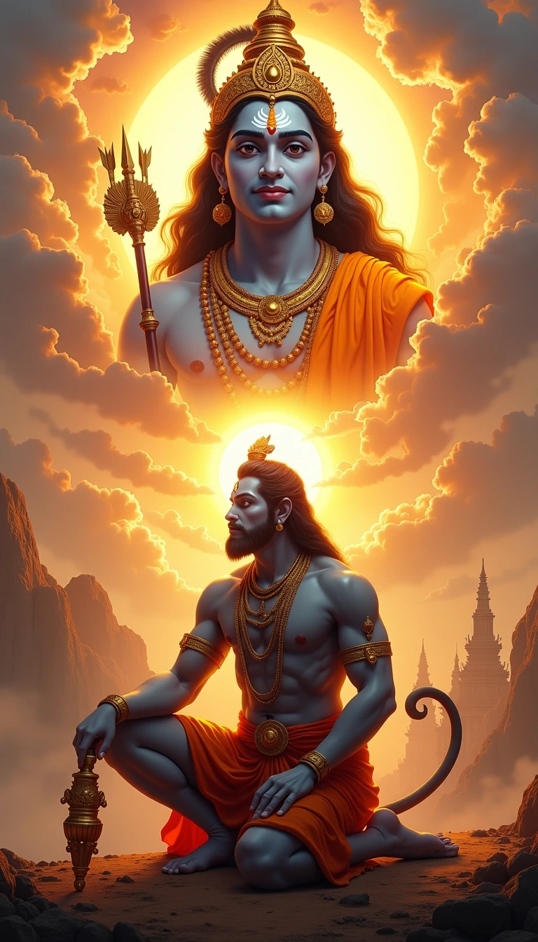 Hanuman Back Hanuman Wallpaper Images | Free AI Generated Art