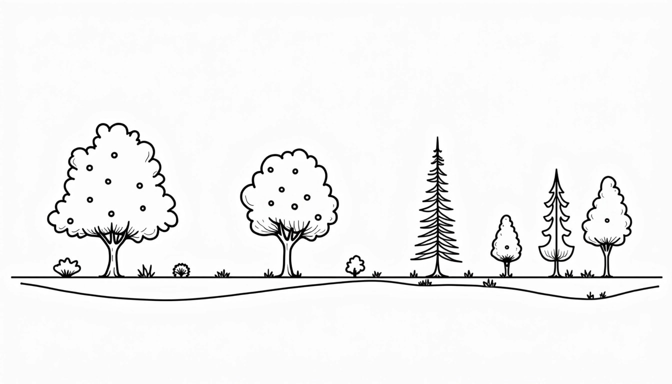 Tree Outline Drawing Images | Free AI Generated Art