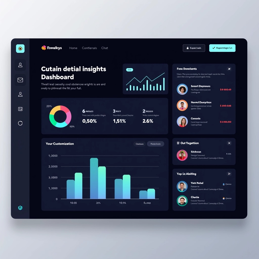 Create a design for a data analytics dashboard | NoMoreCopyright