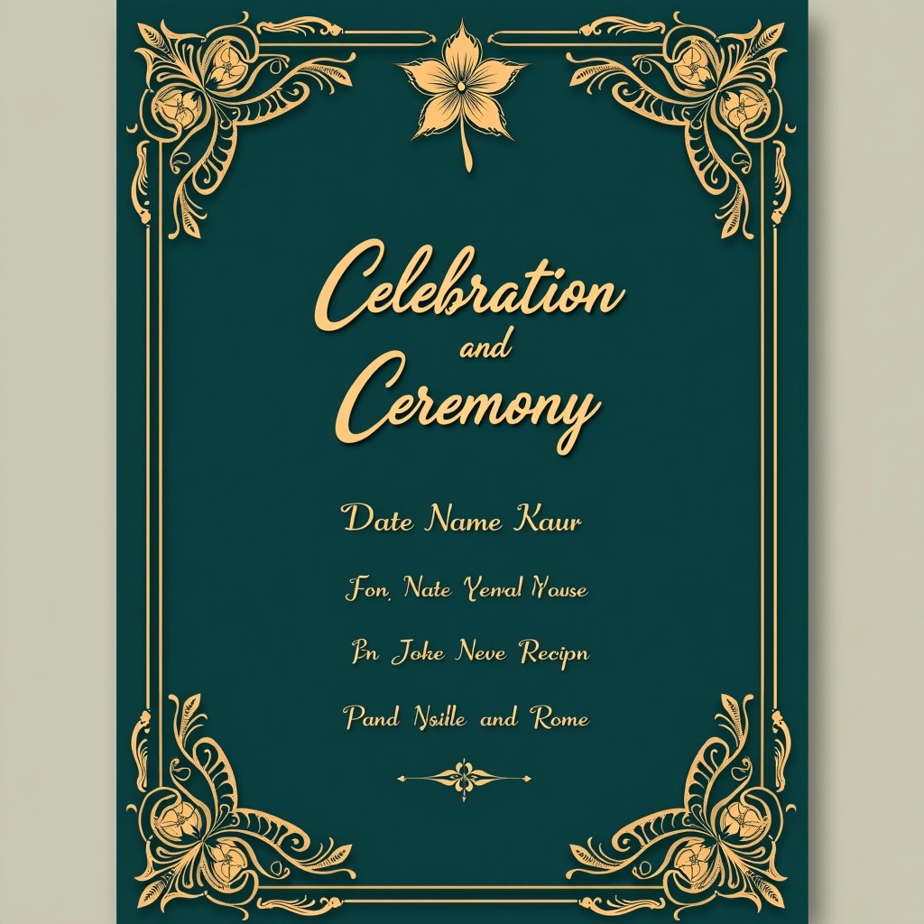 Naming Ceremony Card Design Images | Free AI Generated Art